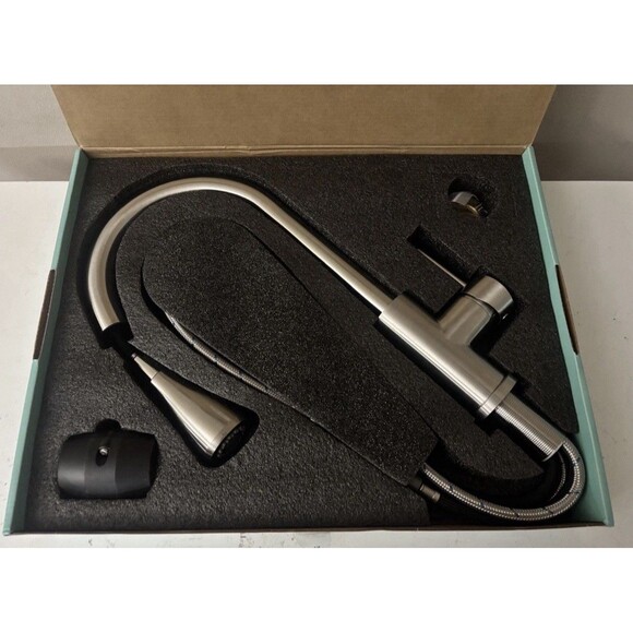 NEW Kicimpro Kitchen Faucet Pull Down Sprayer Single Handle Brushed Nickel - Picture 13 of 14